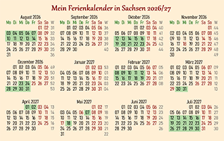 Plastikkarte mit Kalendarium